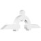 Ekena Millwork Ericson Architectural Grade PVC Gable Bracket, 84"W x 28"H x 6"D x 6"F, 8/12 Pitch GBP084X28X0606ERI00 - alternate 1